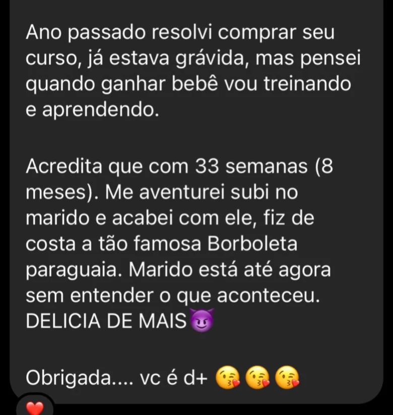 Depoimento de aluna