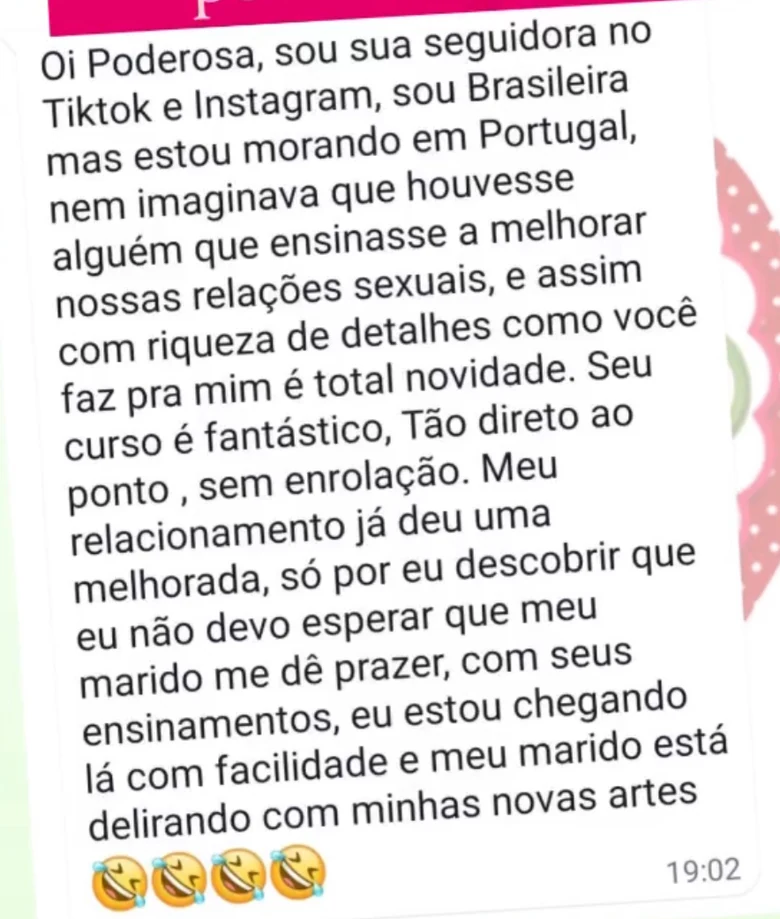 Seguidora em Portugal: marido delirando com as novas artes
