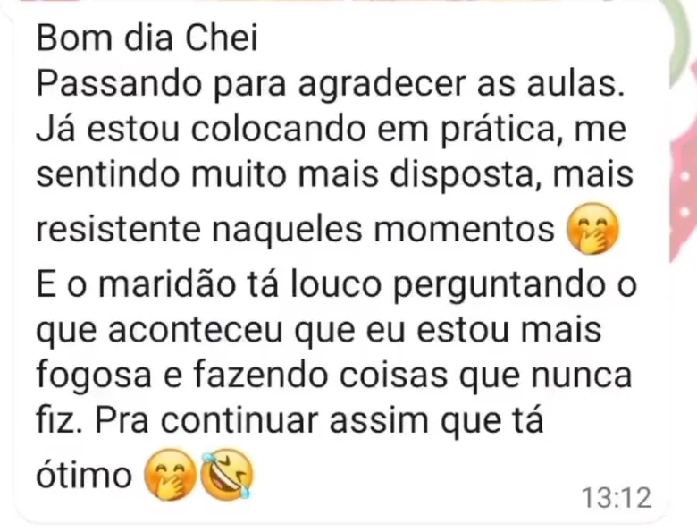 Marido perguntando por que ela está mais fogosa